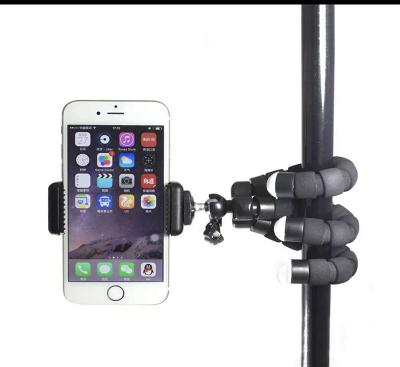 China Adjustable Phone Camera Holder Phone Tripod Camera Mount with Wireless Remote and Clip Compatible with iPhone, Android Phone, GoPro Camera for sale