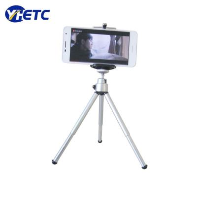 China Smartphone. Digital Camera Mini Phone Tripod Retractable Stand with Clip Free Holder for Mobile Phone, Webcam, Digital Camera for sale