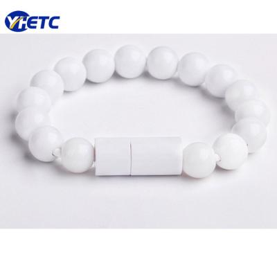 China Multifunctional Camera Beads Bracelet Sync Data Sync Charging USB Cable For Android Phone for sale