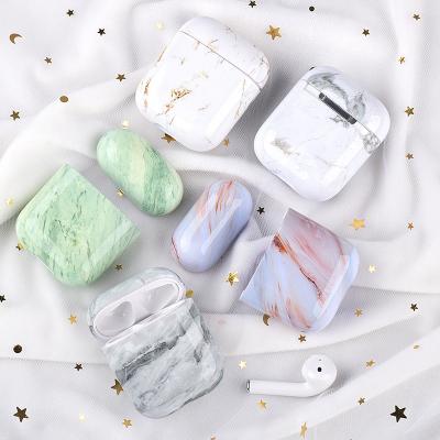 China For Hot Selling TPU Earphone Earphone Creative Marble Printing Material Protective Case Cover For Airpods 1/2 for sale