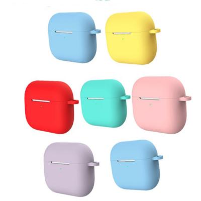 China For Wholesale Hot Sale Earphone Silicon Material LOGO Customized Protective Cover Case Shockproof For AirPods 3 for sale