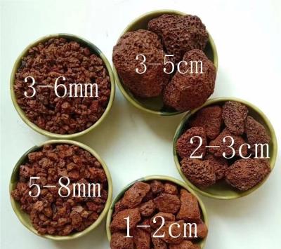 China Landscape Viable Greening Volcanic Stone Red Black Volcanic Stone Particles For Gardening Paving Warranty 1 Year After-sales Service O for sale