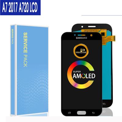 China A7 LCD IPS For Samsung A7 /A720 Super Amoled 2017 Original 5.2