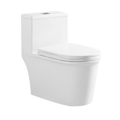 China Concealed Tank 2023 Most Economical Bathroom Ceramic Shower Seat Strap White Glazed Porcelain Toilet With Soft Narrow Cover Seat for sale