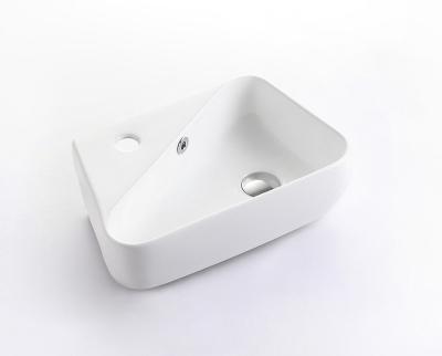 China Contemporary Ceramic Hand Sink With Pedestal For Art Ceramic Sanitary White Rectangular Basin Bathroom Ware Hot Sales Cabinet for sale