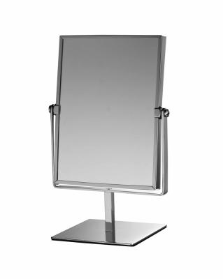 China Base Modern Cosmetic Mirror Storage Makeup Table Shape Square Shape Makeup Mirror Folding LED Lighted 3X and 5X Magnifying Cosmetic Mirror for sale