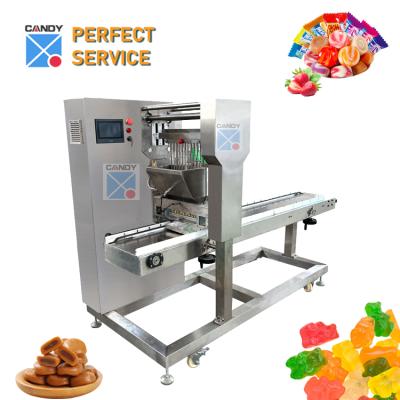 China Simple and Convenient Operation Hard Candy Soft Making Small Hard Jelly Gummy Candy Pouring Machine for sale