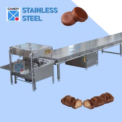 China 304 Stainless Steel Factory Automatic Chocolate Coating Machine Chocolate Coating Production Line For Snack Food for sale