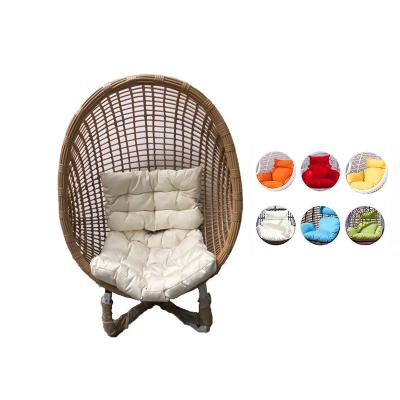 China Modern Custom Wicker Rattan Patio Swings Outdoor Garden Hanging Egg Chairs With Stand for sale