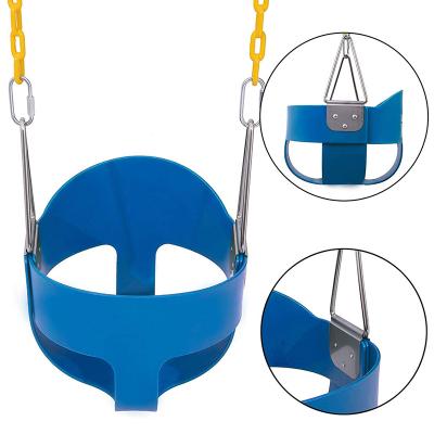 China Modern Heavy Duty Playground Swing High Full Back Bucket Swings Bucket Toddler Swing Seat for sale