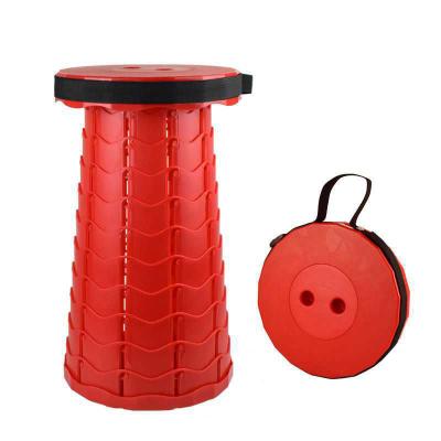 China Factory Wholesale Portable Adjustable Outdoor Retractable Folding Stool Telescopic (Height) Foot Stool for sale