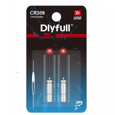 China Dlyfull 3V Pin Cell Battery CR309-C10 Lithium For Fishing Float CR309 for sale