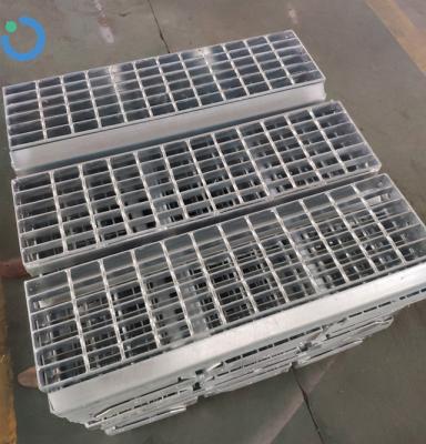 China Spec steel treads. Standard Modern Exterior Prefab Typical Premade Metal Ladder Non Skid Ladder Tread Plate Plate For Exterior Stairs for sale