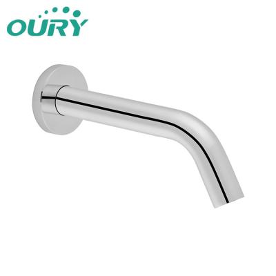 China Sense Faucets Touchless Solid Wall Mounted Sensor Metal Water Faucet Brass Faucet For Hotel Toilet for sale