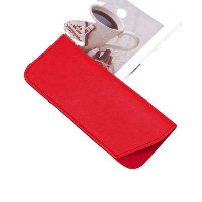 China 2021new Handmade Box PU Cloth Leather Eyeglass Eyeglass Pouch Eyeglass Cases For Women Soft Pouch for sale