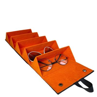 China Five Pair Foldable Storage Case Best Price Eco Hanging For Eye Glasses Customized Case for sale