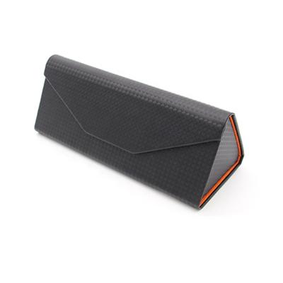 China New XINGHONG Eco-friendly Manufacturers Triangular Folding Box For Eyewear Carbon Fiberglass Case Handmade Glasses Box Hard Shell for sale