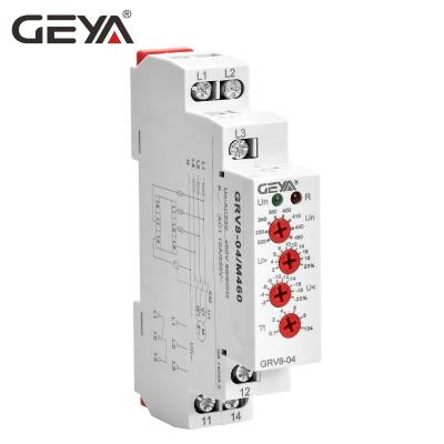 China GEYA GRV8-04 AC Voltage Phase Sequence Sealed Controller and 10A Failure Protection Relay for sale