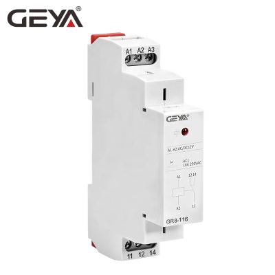 China GEYA GR8-116 AC DC 12V 24V 48V 110V 220V Intermediate Relay Sealed Auxiliary Relay for sale