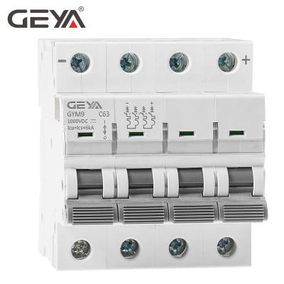 China NEW GYM9 6KA MCB 4P GEYA Electrical DC Circuit Breaker OEM 32 Amp Solar MCB Protector 6kA/10kA for sale