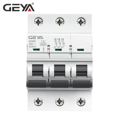 China Since C D GEYA GYM9 NEW Model C60 C65 63A Merlin Gerin 6KA 10KA MCB IEC60898 Breaker Circuit for sale