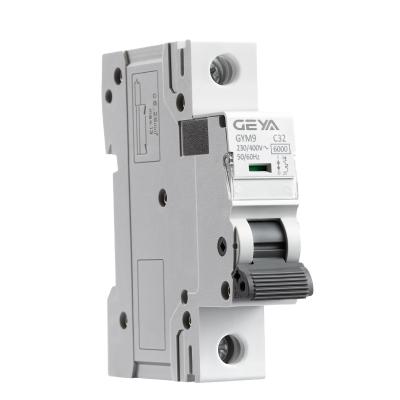 China Since C D GEYA Din Rail 6KA 10KA GYM9 Single Phase MCB Mini Circuit Breaker Interruptor for sale