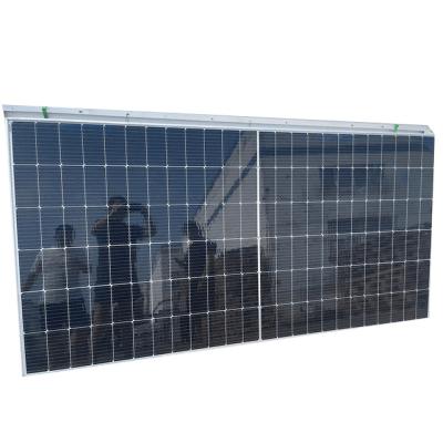 China Grade A Used 530w 535w 540w Solar Panel Cells Monocrystalline Half Tempered Glass Photovoltaic Module 125mmx125mm for sale