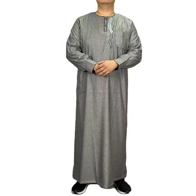 China Jubbah Acrylic Wholesale Islamic Clothing Saudi Arabian Daffah Thobe For Muslim Men for sale