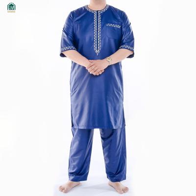 China Wholesale Best Selling Silk Thobe Thobe Islamic Clothing Men's Arabic Muslim jubba for men men's islamic clothing thobe for sale