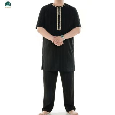 China Kemeja Kasual Pria Design Abaya Muslim Simple Style Islamic Clothing In Dubai Thobe Mens OfficialHot Sale Products Men And Boys for sale