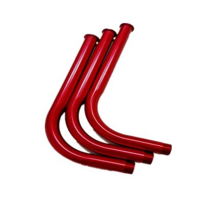 China Corrosion Resistant Aluminum Alloy Industry Tube Aluminum Tube Red Anodized Bending Tapping Wire for sale