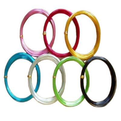 China Wholesale Craft Aluminum Color Conductor Wire Raw Material Wire 0.8mm-5mm DIY Copper Enameled Aluminum Manufacturing for sale