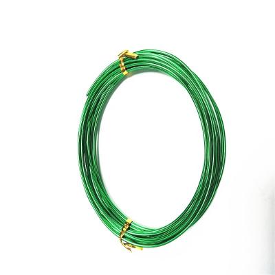 China Green Gardening Aluminum Wire Craft Wire DIY Metal Material Anodized Alumina Wire for sale