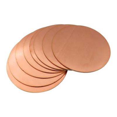 Chine Precision Machiining Customs Service CNC Aerospace Red Copper Stamping Parts Round Red Copper Sheet For Electronics à vendre