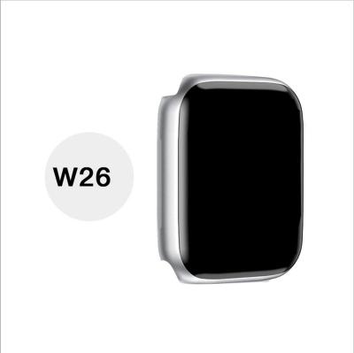 China Wifi 2022 w26 smart watch 44mm IPS screen ip68 BT waterproof smartwatch iwo series 6 w26 for sale