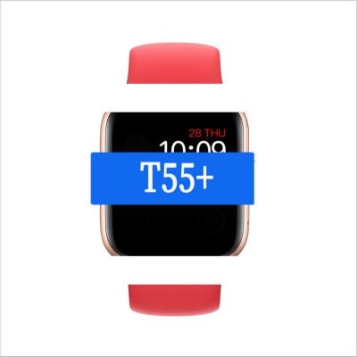 China Wifi T55+ smart watch 1.75inch with rotating button iwo series 6 watch6 waterproof T55+ pro plus smartwatch for sale