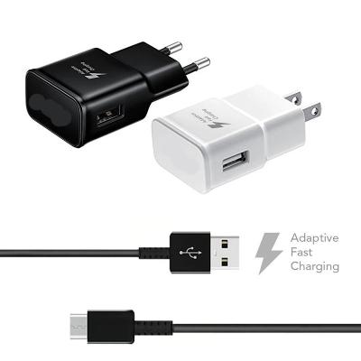 China Original OEM 5V 2A US/EU/AU/UK Plug Travel Adapter Wall Adaptive Fast Charging Fast Mobile Phone Charger + 1.2M Type C Usb Data Cable for sale