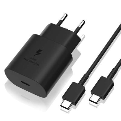 China Hot Selling Mobile Phone On Amazon 25W Wall Charger Super Fast USB C Charger Travel Adapter USB C to C Cable For Samsung Galaxy Note 10 Plus for sale