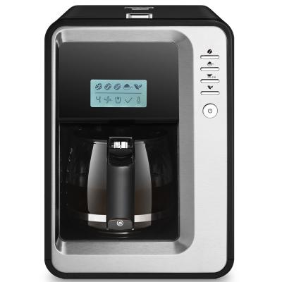 China Portable grind and brew coffee maker with built-in blade grinder for sale