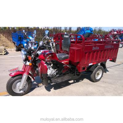 China Open Type Electric Hydraulic Three Wheel Cargo Motorcycle Tipper Trailer Handbar / Frame 3 Wheel Cargo for sale