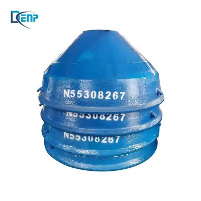 China Factory Mn18Cr2 Manganese Liner Origin Met.so Brand N55209252 Cone Crusher Coat Bowl Liner Cone Crusher Wear Spare Parts for sale