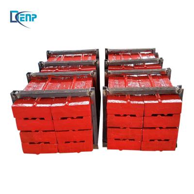 China Factory High Quality Impact Crusher Spare Parts Blow Bar Impact Plate Hammers Jaw Plate Ore Mining High Manganese Steel DENP Unavailable for sale