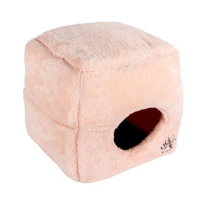 China Wholesale Soft Breathable Soft Comfortable Customizable Size Machine Washable Leisure Cave Cats Cave Cats Pink Dogs Pet Yurt Nest Bed for sale