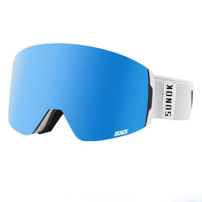 China Fashion / Custom Goggles Logo Ski Magnetic Lens Snow Winter Brand Retro / Vintage Sunok Goggles for sale