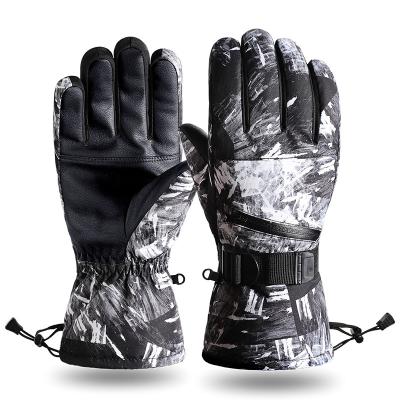 China XUNJI Winter Outdoor Snow Ski Gloves Waterproof Women Custom Brand Warm And Windproof for sale