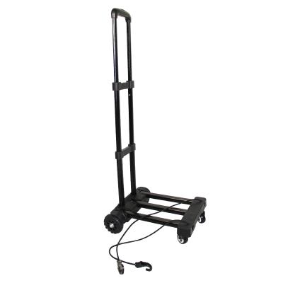 China Telescopic Storage Baggage Truck Cargo Handling Trolley Luggage Shipping Pull Truck for sale