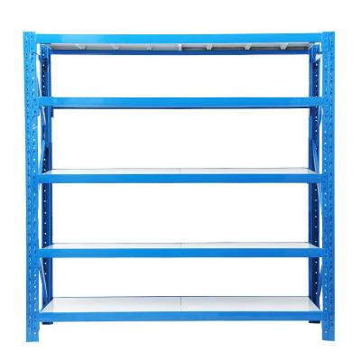 China Corrosion Protection Storage Shelf Rack Easy Install Adjustable Metal Height 5 Layers Metal Surface Feature Customizable Protection Plate Color Steel Item for sale