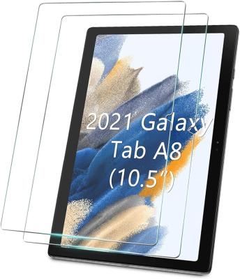 China For Galaxy A8 2018 HD Clear Tempered Glass Scratch Free Anti Bubble Free Screen Protector For Samsung Galaxy Tab A8 10.5 2021 X205 X200 for sale