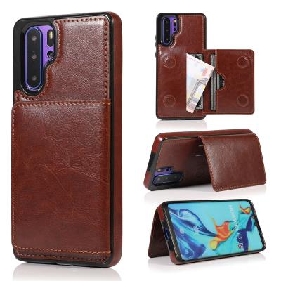 China For Huawei P40 P30 Pro Lite Mate 30 Wallet Case With PU Leather Tri Cases Flip Cover Phone Cases For Back Huawei for sale