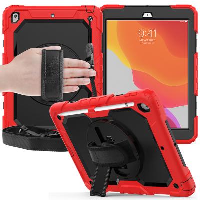 China Universal Rotating Kickstand 360 Adjustable Shockproof Hand Strap Shoulder Screen Protector Tablet Case For Huawei MatePad T5 T8 T10S T10 for sale